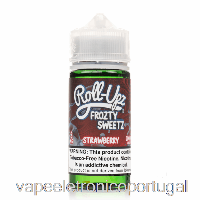 Vape Eletrônico Morango Ice - Suco Roll-upz - 100ml 3mg